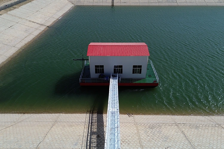 Stazione di pompaggio della presa dell'acqua del lago