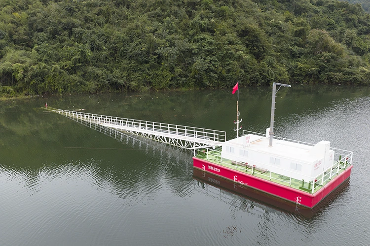 Stazione di pompaggio per il trattamento delle acque inquinate