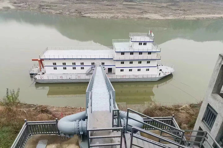 Acque con grandi fluttuazioni del livello dell'acqua Stazione di pompaggio